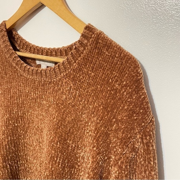 Chenille Amber Super Soft Oversized Slouchy Knit Crewneck Sweater Top - Picture 7 of 7